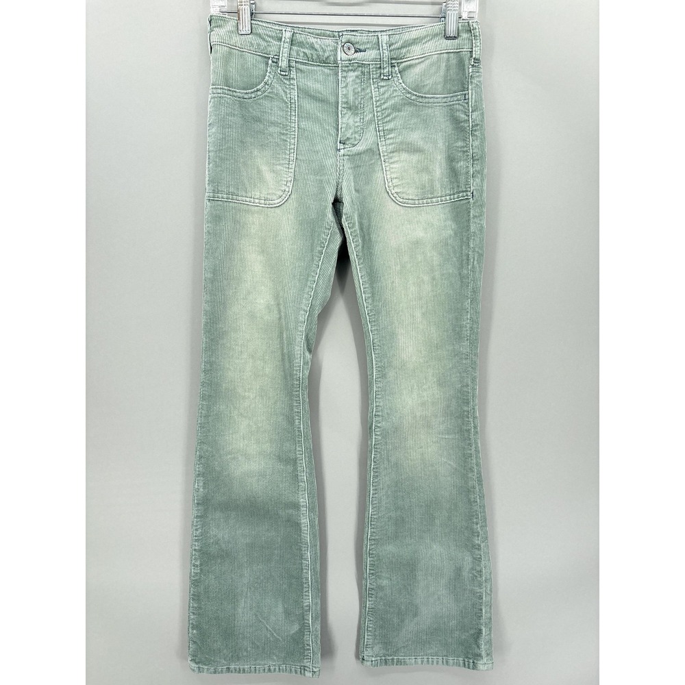 Pilcro Jeans Womens 25 Green The Icon Mid Rise Corduroy Bootcut Stretch Pants